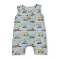 Sleeveless constructions baby boy summer romper