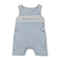 Sleeveless stripe mama's boy baby summer romper